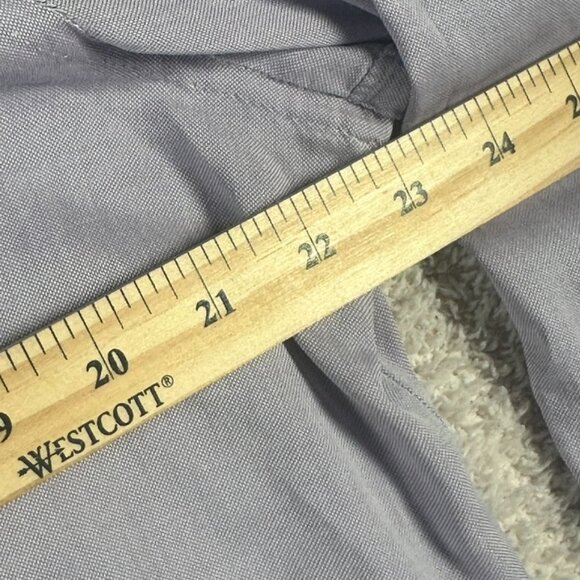 Isaia Napoli Mens Button Dress Shirt LS Light Purple Lavender Size 16 41 Large - Picture 11 of 13